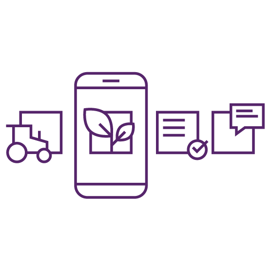 A smartphone icon is centered between two checklist graphics, symbolizing a digital listicle theme.